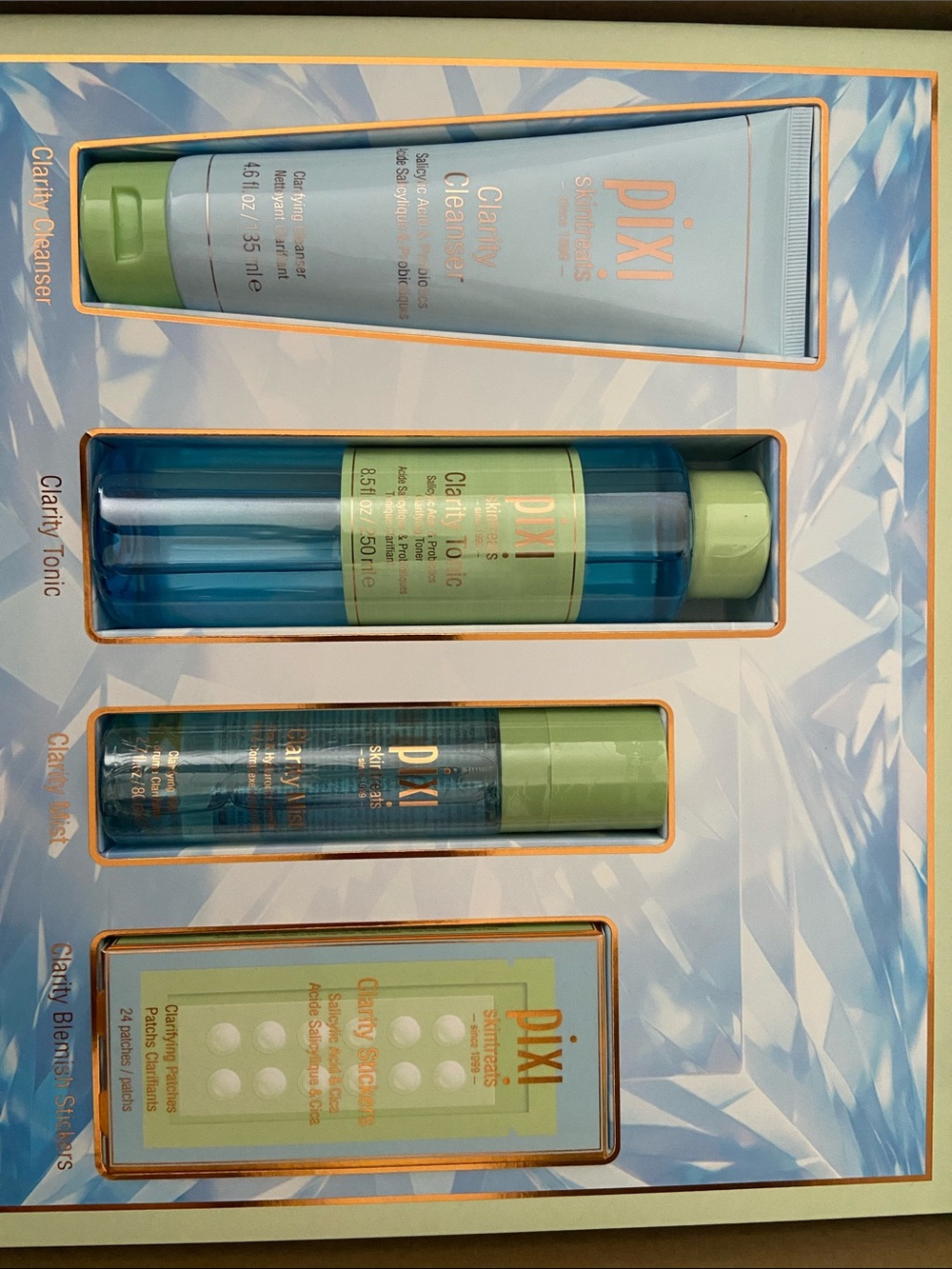Pixi Clarity Skincare Set - Light Blue & Mint Green